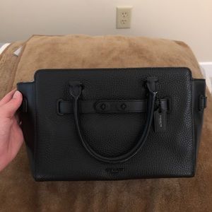 matte black purse